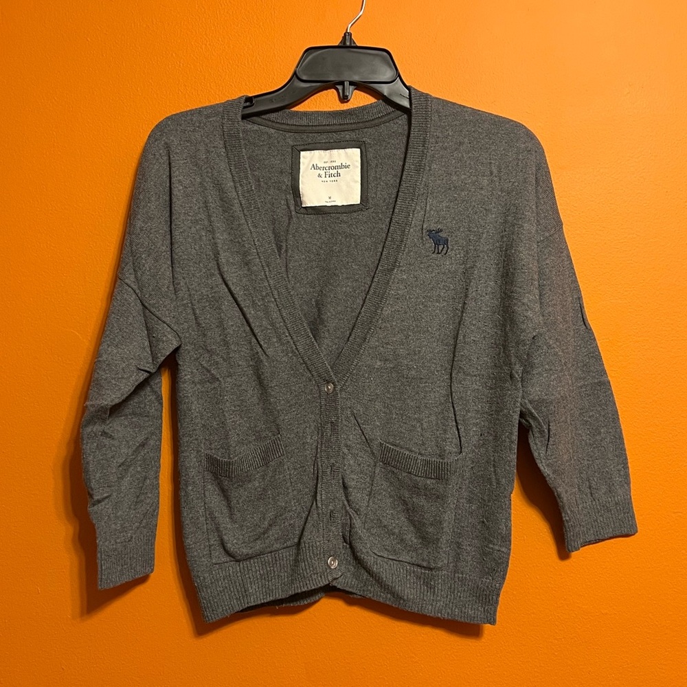 Abercrombie and Fitch grey cardigan
